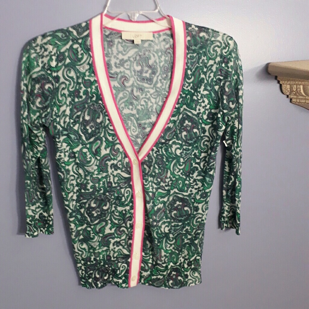 Ann Taylor LOFT Button Down Size Small Cardigan